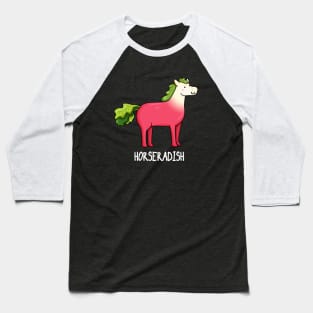 Horseradish Funny Food Pun Baseball T-Shirt